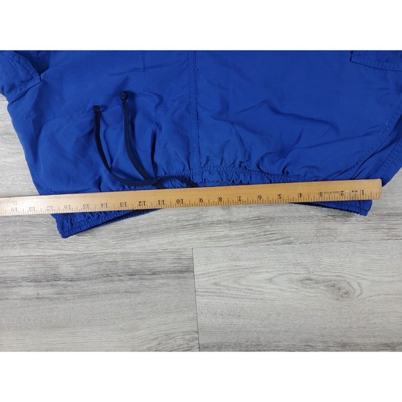 LL Bean Mens Nylon Swim Trunks Size L Blue Lined Pockets Drawstring Cargo 0xr42 - Picture 5 of 12